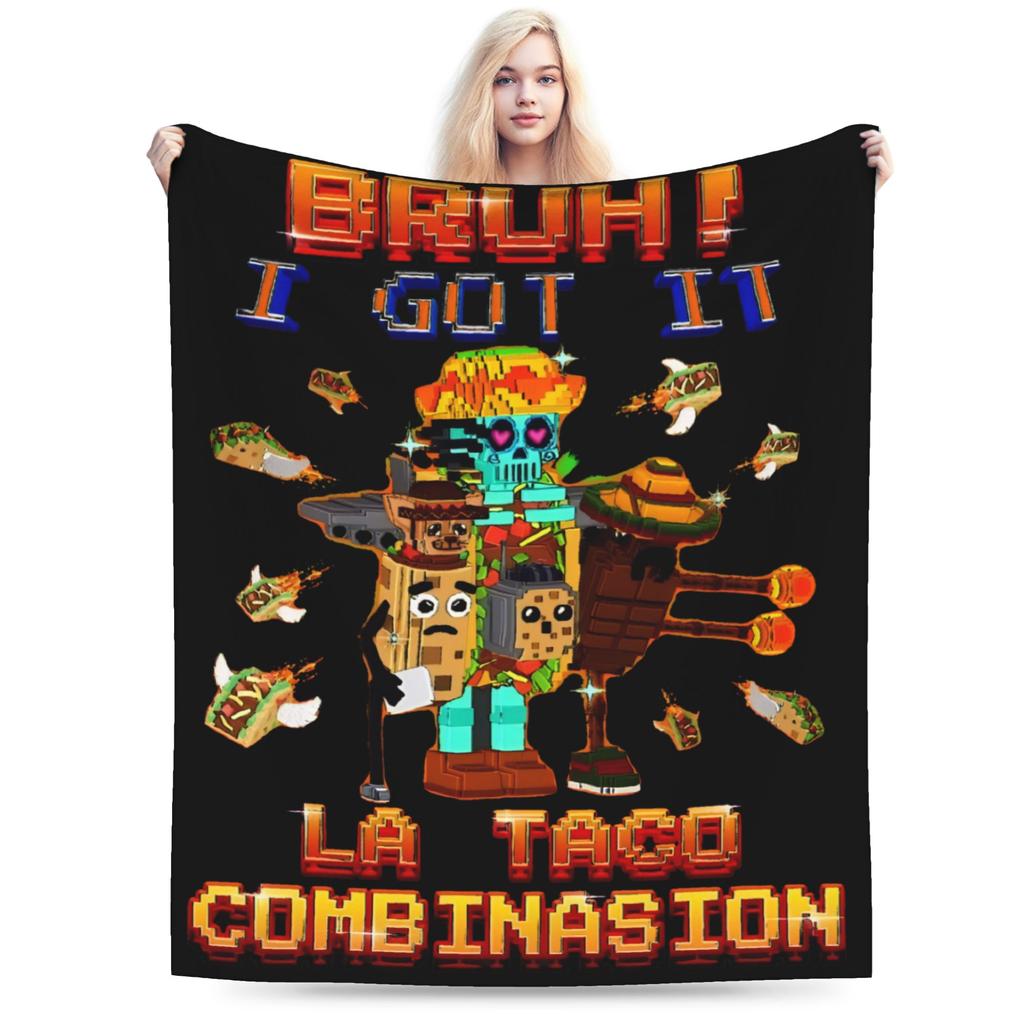 Ballerina Uchina Funny Italian Brainrot Meme Plush Blanket Students Flannel Throw Blanket For Couch Sofa Bed Warm Bedspread