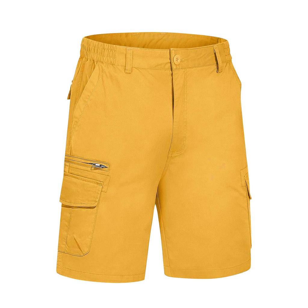 Pánské ležérní barvy Outdoors Pocket Beach Work Kalhoty Cargo Shorts Kalhoty