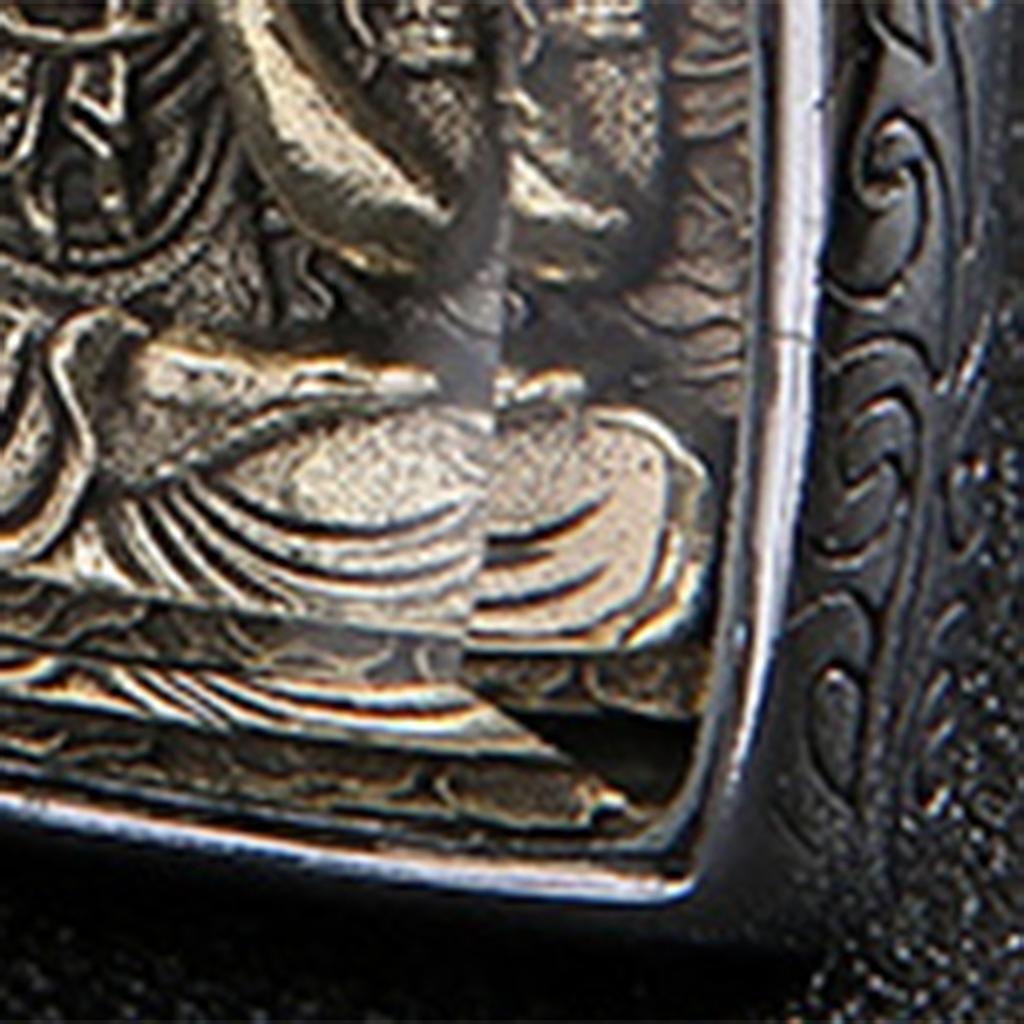 Buddha Hänge Bågskärning Etnisk Stil Vackert Praktiskt Rostfritt Stål Smycke för Amulett