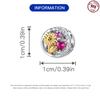 Beads Copper Charms Original Golden Sunflower Plant Beads Fit Bracelet Jewelry Diy Women Fine Gift Accessory