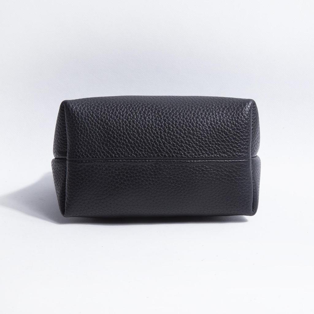 Lychee Grain Cowhide Makeup & Toiletry Bag for Lipstick & Cosmetics Storage