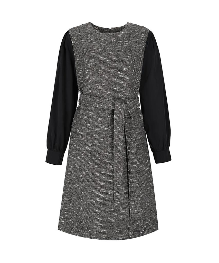 SOUP Color Mixed Sleeve Dress (Sabopf1)