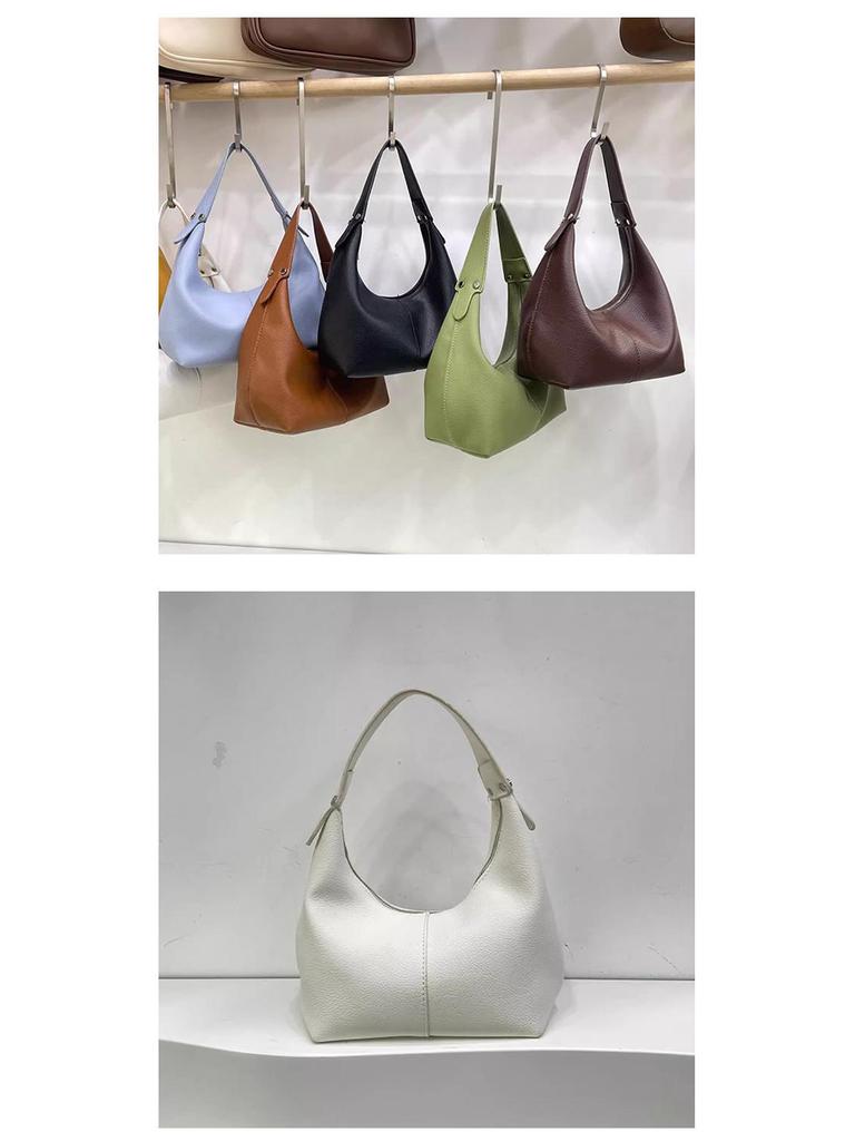Bolsa de Ombro e Axila Feminina da Moda deste Ano em Estilo Coreano - Versátil Bolsa Dumpling de Mão para Outono/Inverno