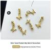 Chrome Hearts Cross Pendant Nail Art: Star, Moon, Butterfly Wearable Nail Drill Accessories