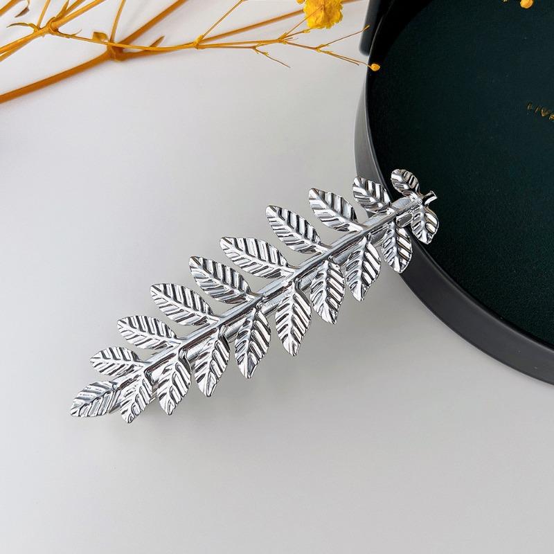Bride Leaf Hairband Party Metal Leaf Hair Accessory Elegant Crown Headband Leaf Hairpin