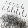 High Carbon Steel Fish Hook Barbed 600PCS 3#-12# Series in Fly Fishhooks Worm Pond Fishing Bait Holder Jig Accessories Pesca
