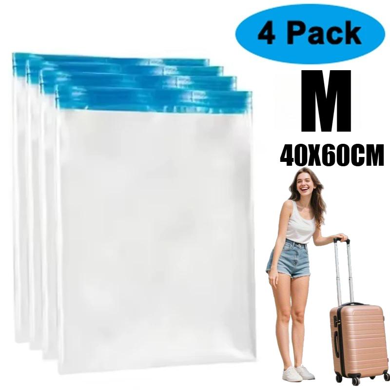 Travel Compression Bags, Roll Up Travel Space Saver Bags for Luggage, Cruise Ship Essentials Cothes, Folding Compressed Bag