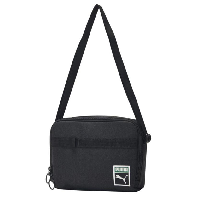 Puma Originals Futro Reporter S Sports Zipper Closure Fabric Shoulder Bag Unisex Shoulder Bag Black 078010-01 OSFA