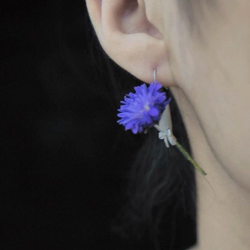 Kreative Vasen-Anhänger-Ohrringe Einfache Schleifen-Ohrringe Leichte Blumen-Einsteck-Ohrringe Hochzeit