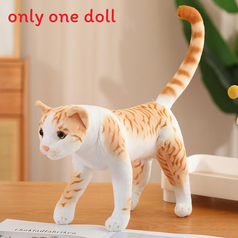 Plush Cat Pillow Toy With Soft Short Plush Fabric For Kids And Girls