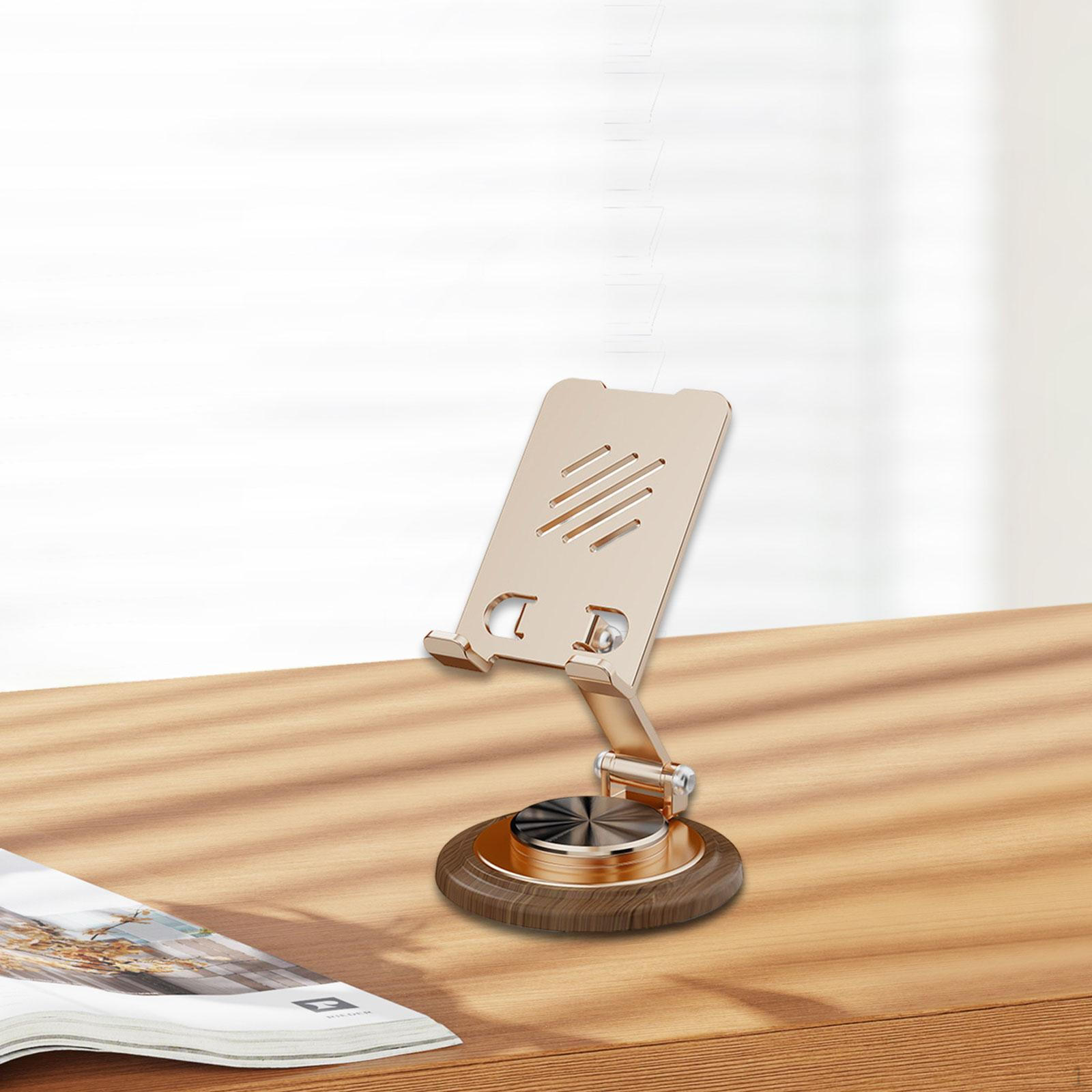 

Угол поворота держателя телефона Аксессуары Устойчивый Практичный Простой в использовании Складной кронштейн Metal Gold