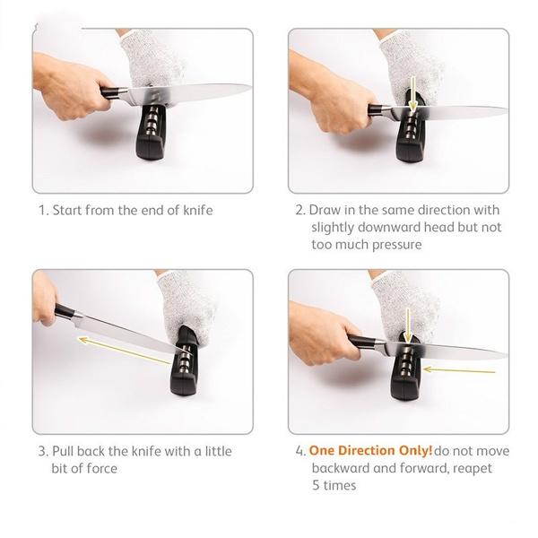 1PC Design Professional Knife Sharpener Kitchen Whetstone Sharpening Stone Knives Household Tool