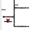 34Pcs 1/2 Inch Drip Irrigation Fittings Kit, Includes Straight Connector Tee Elbow Plug for 16mm Garden Watering Hose Tubing