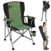 Faltbarer Angelstuhl Faltbar mit Rutenhalter, 150 kg Heavy Duty All Terrain Seitentasche Tragbar, Tassenhalter Erwachsenen Sessel für Outdoor, Camping, Garten,