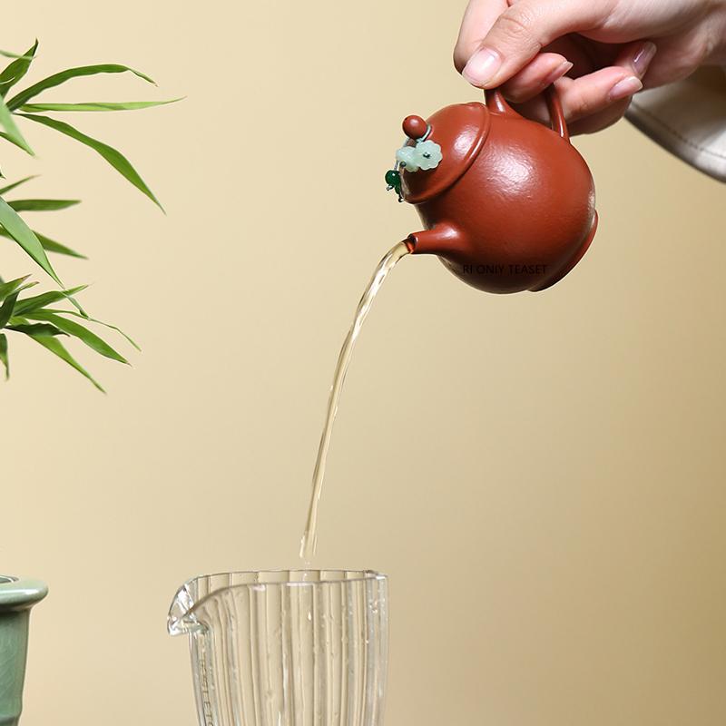110ml Yixing Purple Clay Teapot Small Capacity Famous Handmade Tea Pot Kettle Chinese Raw Ore Zisha Teaware Tea Ceremony Gifts