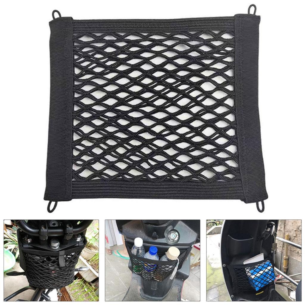Motorcycle Cargo Net - Helmet Storage Net, Nylon Storage Bag | Cargo Organizer for