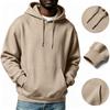 Men's Casual Color Hoodie with Drawstring