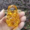 1Pcs Yellow Feng Shui Five Fu God Of Wealth Chinese Gold Coins Home Office Decoration Desktop Jewelry Auspicious Gifts