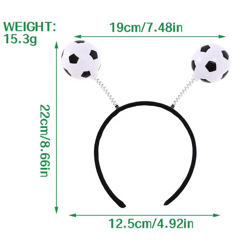 

1/2Pcs Girls Hair Styling Tool Football Headband Soccer Hairband Nonslip Sports Accessory For Women as the picture