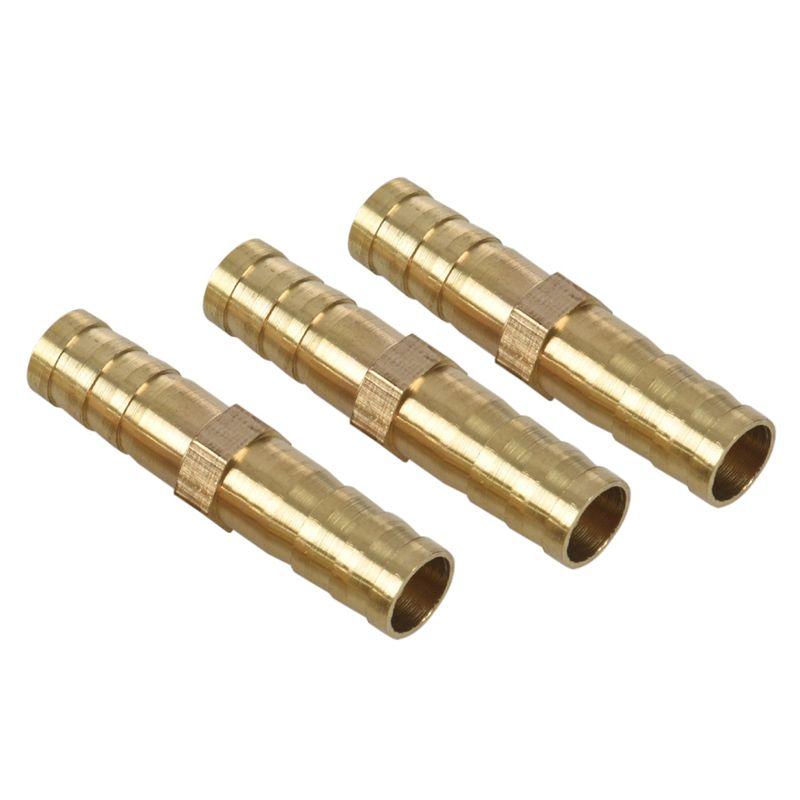 ABBY-50Pcs 8Mm Inner Dia Air Gas Straight Hose Pipe Barb Coupler