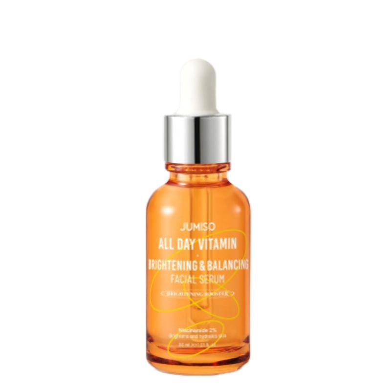 [Jumiso] All Day Vitamin Brightening & Balancing Facial Serum (30ml) – Antioxidant-Rich Vitamin Tree Extract for Radiant & Even Skin Tone