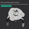 Car Accessories Oil Filter Wrench 3 Jaws 2 Ways Repairing Tool Adjustable Spanner Remover Auto Tool