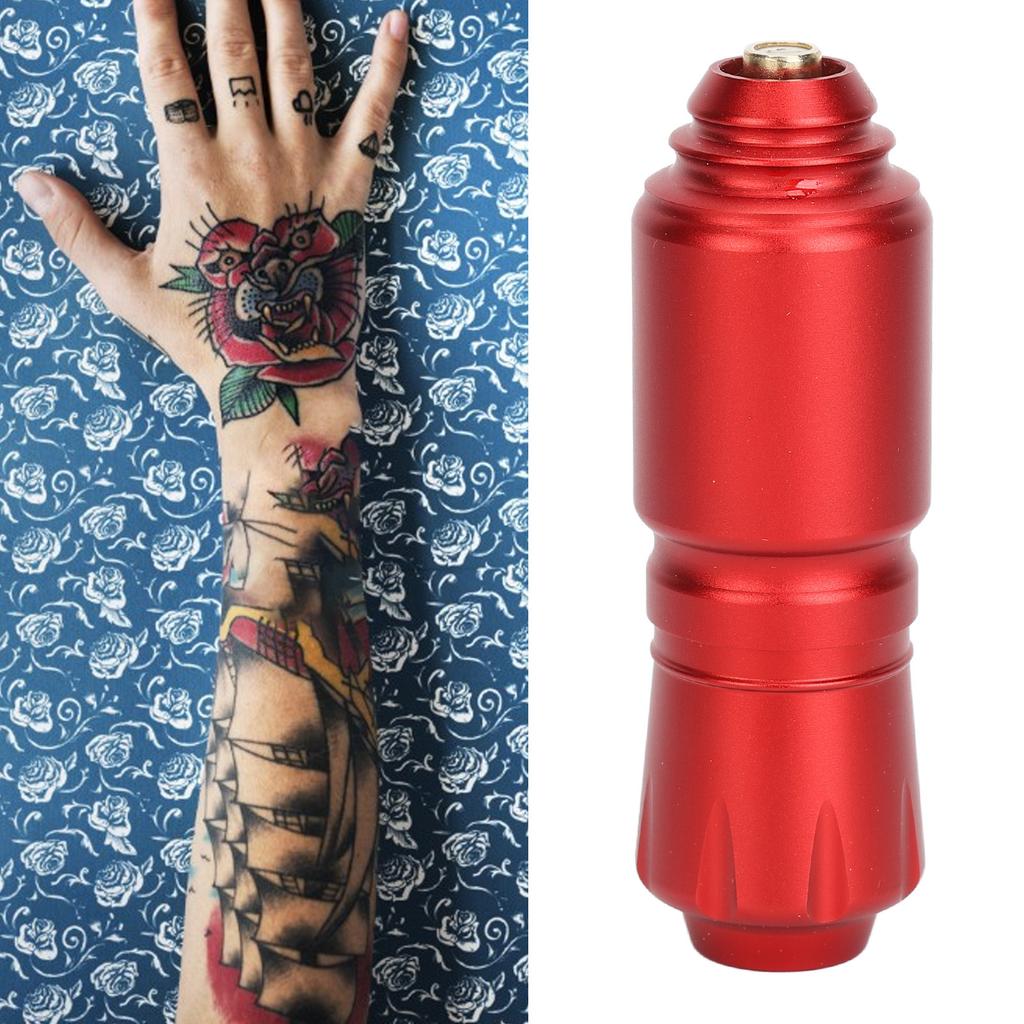 Tattoo NaMachine Short Pen Dual   Steel  s   Interface Cartridge Needle Tattoo NaMachine for Lining Shading