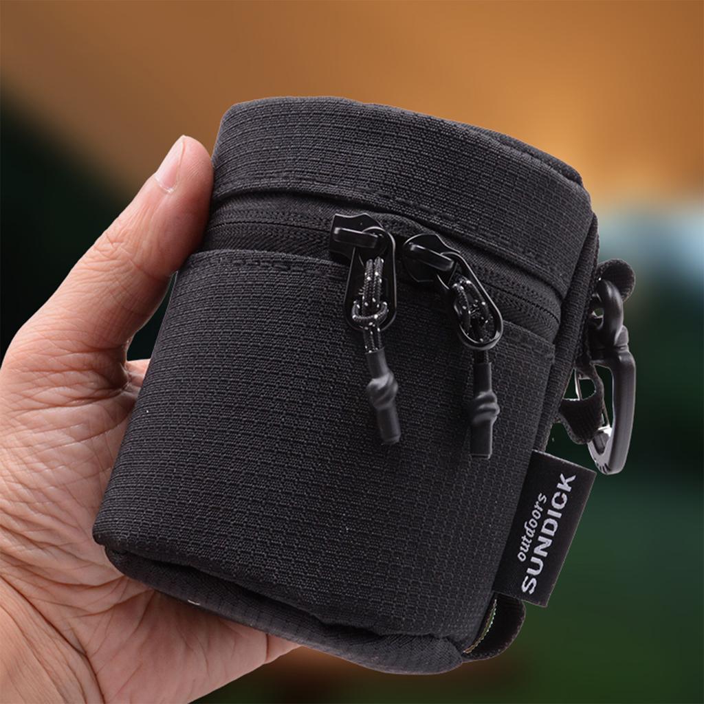 Small Gas Canisters Carry Bag 600D Outdoor Water Cup Storage Bag Portable Propane Tank Carrying Bag for Camping Picnic Cooking