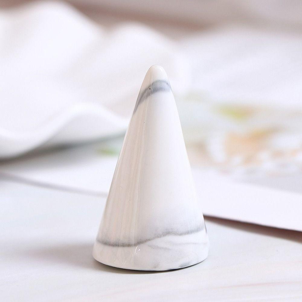 Ceramic Girl Gift Jewelry Display Stand Finger Ring Holder Ring Display Stand Ring Storage Rack