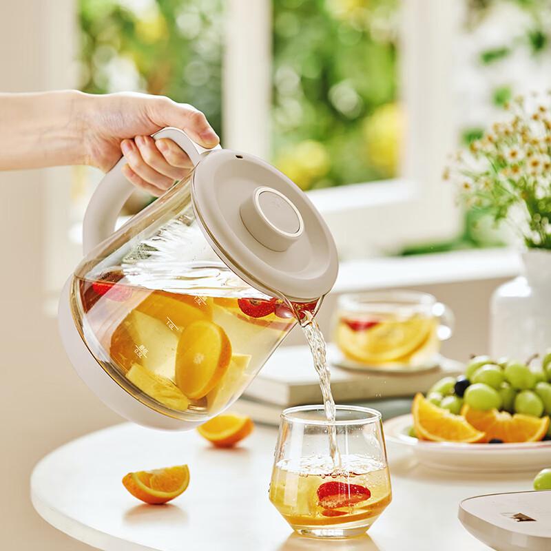 BEAR 1,5L Multifunktionaler Glas-Gesundheitskessel CN-Stecker (Adapter enthalten)