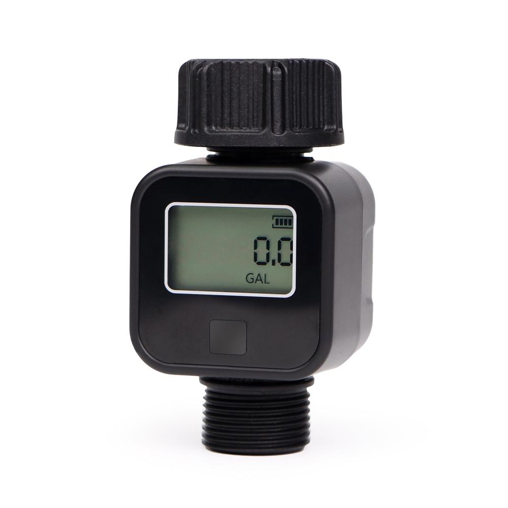 

SGS05 цифровой расходомер воды IP5X расходомер расхода воды для полива клапан расход воды измерение расхода для наружного сада чёрный