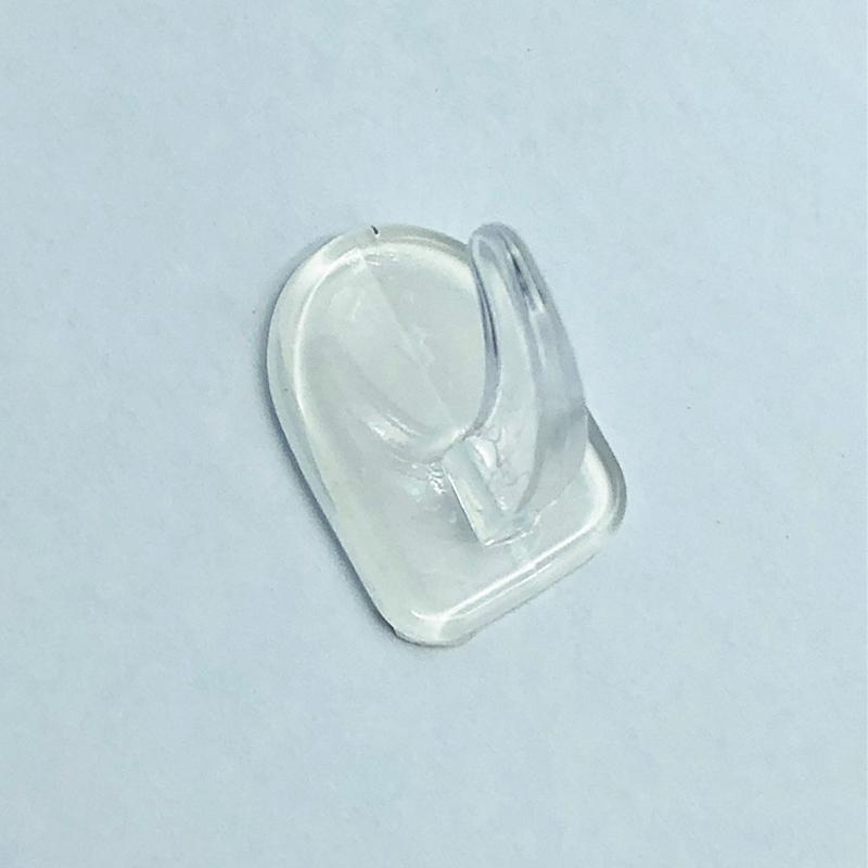 1 Pcs Door Hook Adhesive Wall Hooks Transparent Anti-Skid Traceless Heavy Duty Stick On Hook Bathroom Kitchen Wall Sticker