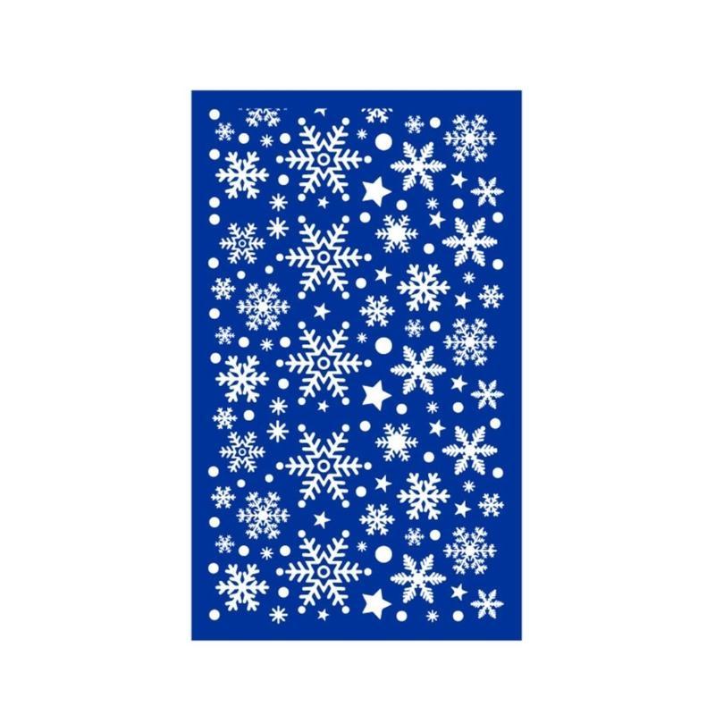 652F 112Pcs Self-adhesive Silk Screen Stencil Printing Mesh Transfers DIY Home Decor