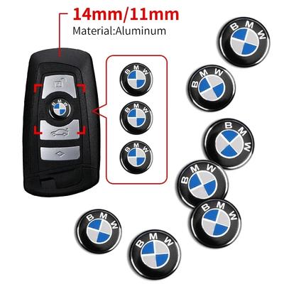 5 Stück Metall Auto Schlüssel Emblem Aufkleber Zubehör Für BMW F07 F34 F10 F20 F48 F39 F30 F25 F26 F15 F16 F22 F32 E90 E92 E70 E71 E46 E6