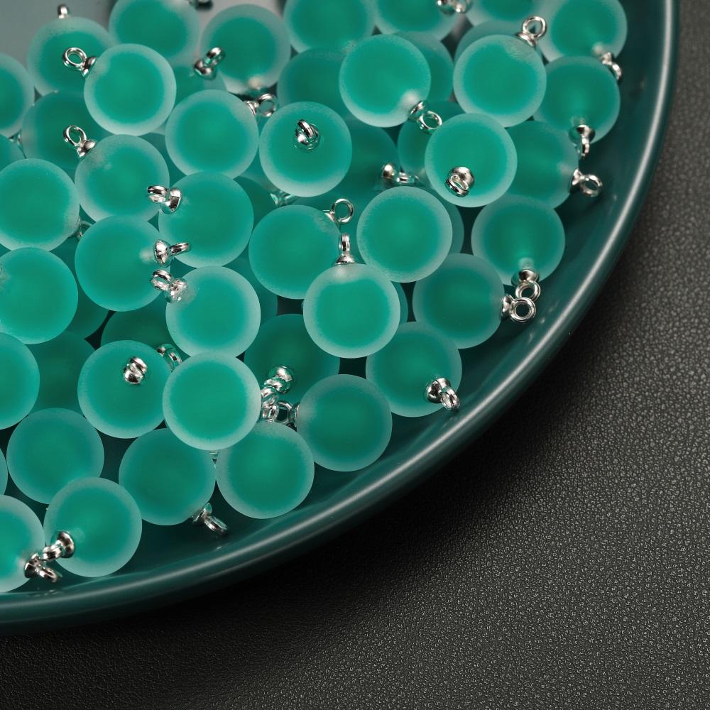 10pcs/lot Resin Frosted Multicolor Heart Charms For Handmade Bracelet Earrings Necklace Pendant DIY Jewelry Making Supplies