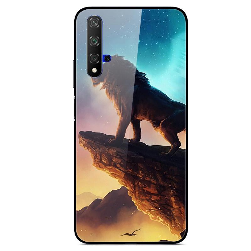 For Honor 20 Cases 20S 20Pro V20 Tempered Glass Hard Back Cover For Huawei Honor 20 Phone Cases Honor20 Pro Cover Honor20S V 20