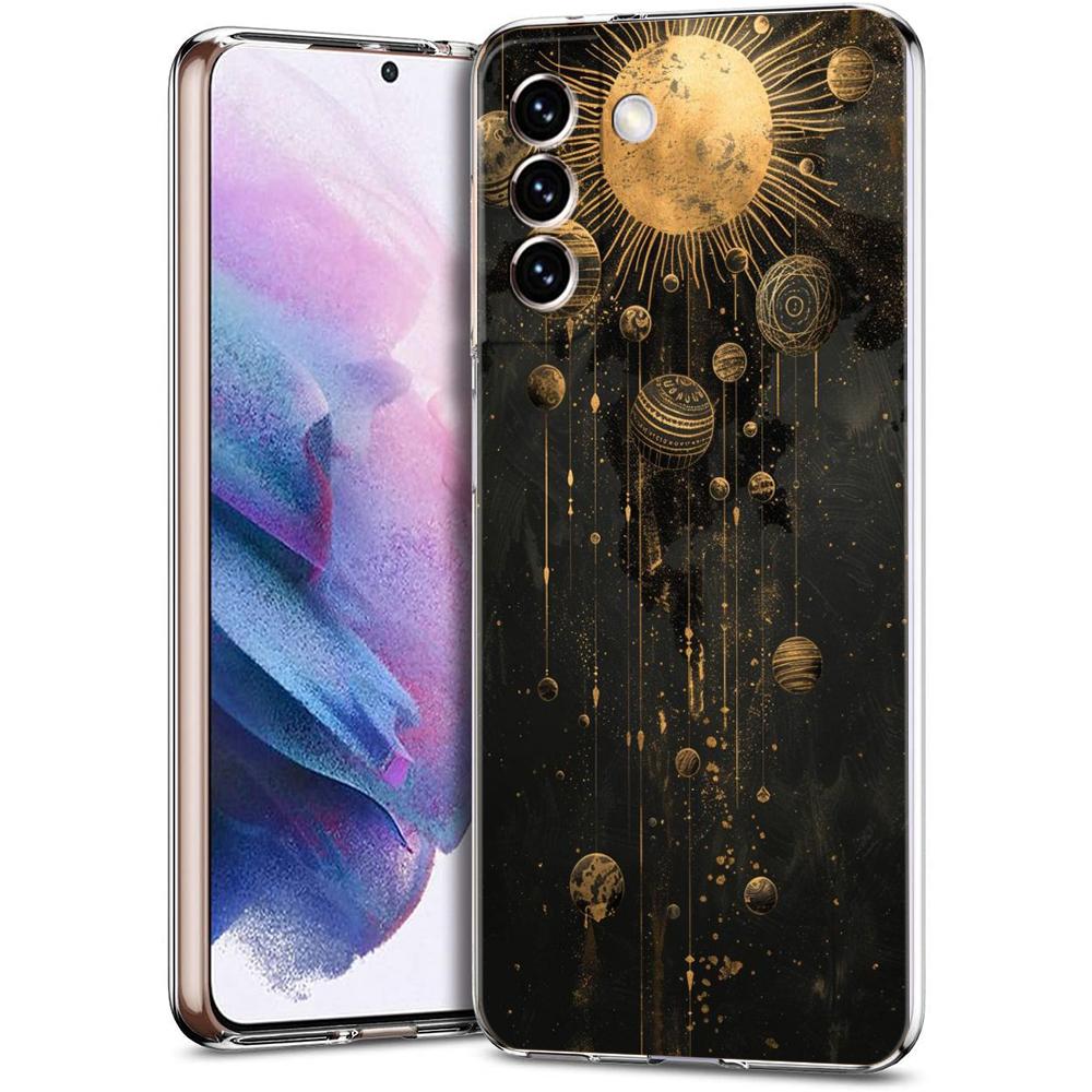 Transparent Phone Case Cover for Samsung Galaxy S25 S24 S23 S22 S20 S21 FE Ultra S10 S10E Plus Fashion Starry Sky Stars Pattern