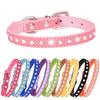 Rhinestone Pet Collar Shiny Row Diamond Dog Collar Microfiber Soft Comfortable Cat Ring