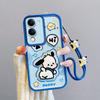 KEYSION Shockproof Case for VIVO Y04 with Lanyard Soft Silicone Cute 3D Cartoon Doll Phone Cover for VIVO Y29s 5G