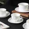 Elegant Bone China Gold Rim Coffee Cup & Saucer Set