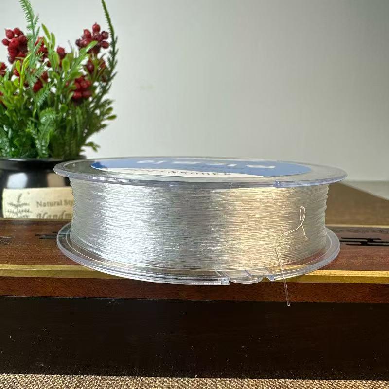 Korean Elastic Transparent Crystal Bracelet Beading Thread 0.6MM, approximately 80m