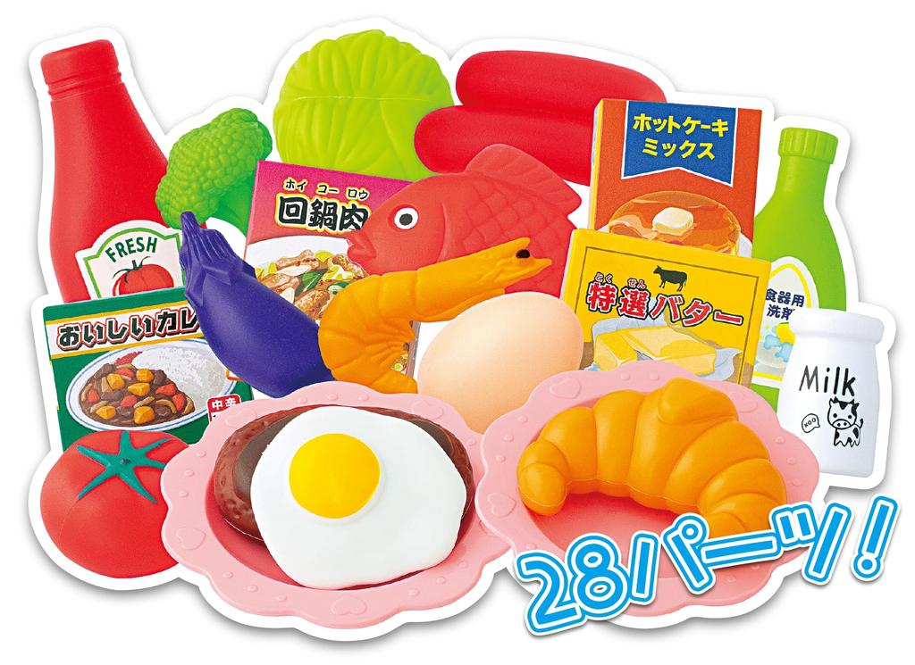 Ishikawa Toys Gokko Cooking Lover Exciting Kitchen Pretend Play W36 x H38 x Light Blue Set, Set, D19cm,