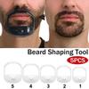 Beard Styling Kit: 7 Goatee Templates In 5 Sizes