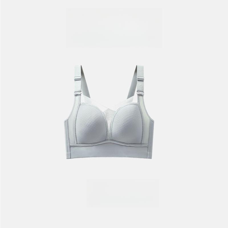 Seamless Bra for Women Gathering A Sense of Femininity In Summer Thin Bra Without Steel Ring Double Breasted Bra