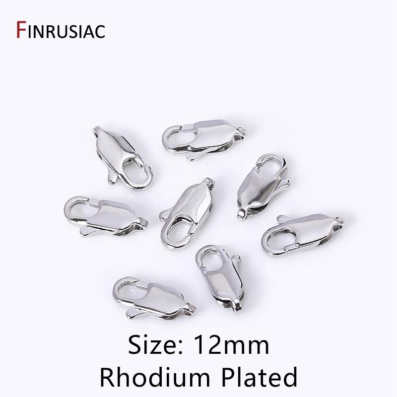 14k/18k Real Gold Plated Brass Metal Lobster Clasps For DIY Bracelets Necklace Handmade Jewelry Making Components