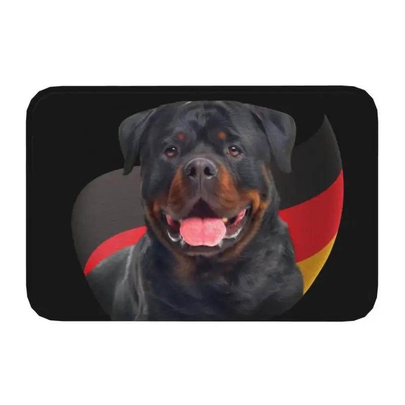 Rottweiler Dog Door Mat Bathroom Kitchen Anti-Slip Floor Rugs Pet Animal Outdoor Doormat Living Room Entrance Carpets Footpad