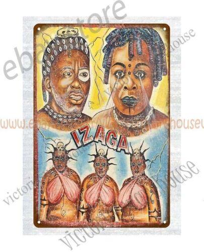 

Ghana Film Izaga horror movie poster metal tin sign home decoration thingsAluminum 20x30cm（7.8x11.8inch）