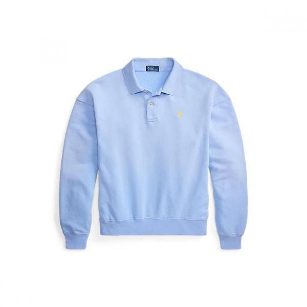 Polo Ralph Lauren Women S Lightweight Fleece Long Sleeve Polo Wmpokninfb21053400 XS