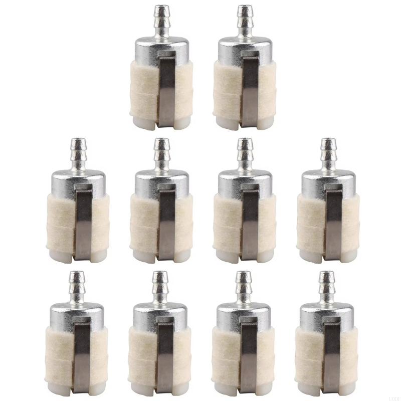 10 Replacement Fuels Filters 3/16" Straight Fit For 5mm Fuels Line 2 Strokes Outdoor Power Equipment