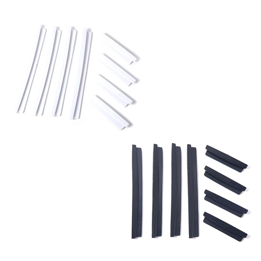 8pcs Car Door Edge Guards Set Auto Slim Bumper Strip Kit Trim Molding Protection Anti-rub Scratch